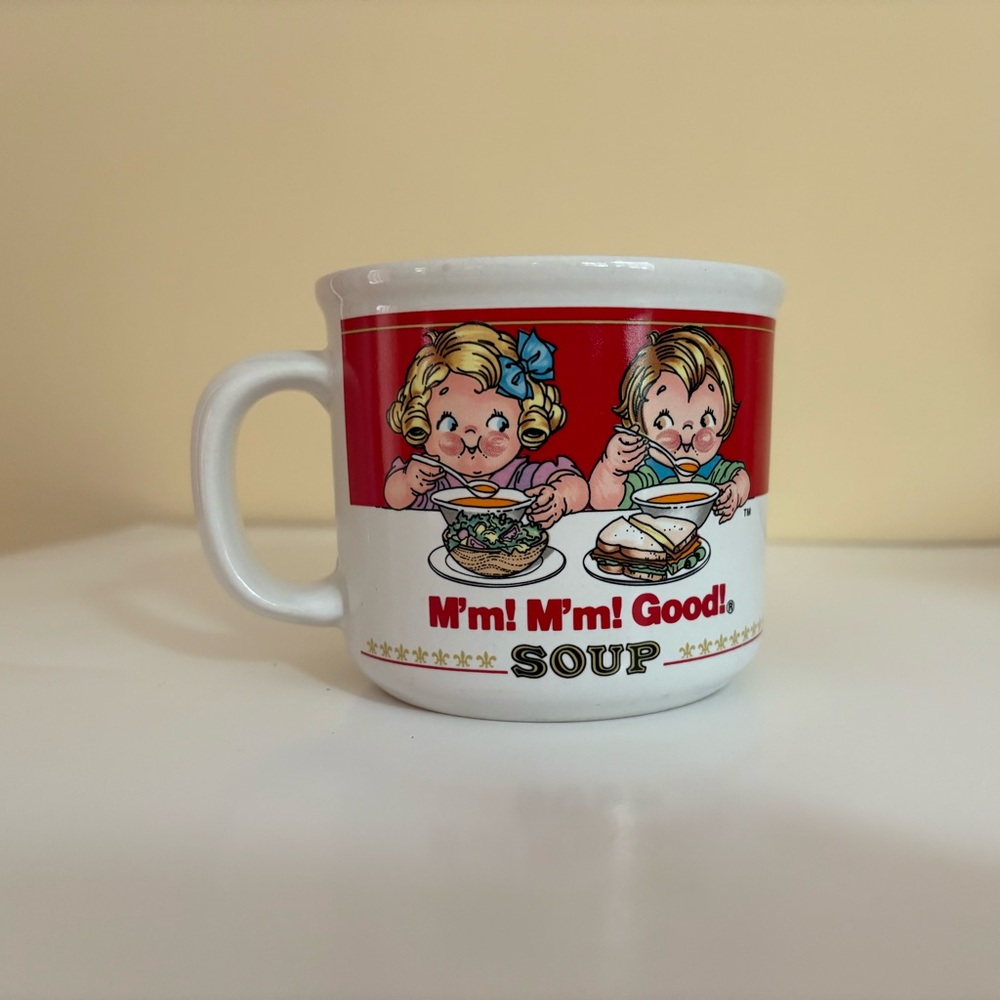 Campbell Soup Mm Mm Good Soup Westwood 16oz Cup Bowl Coffee Mug Vintage 1989